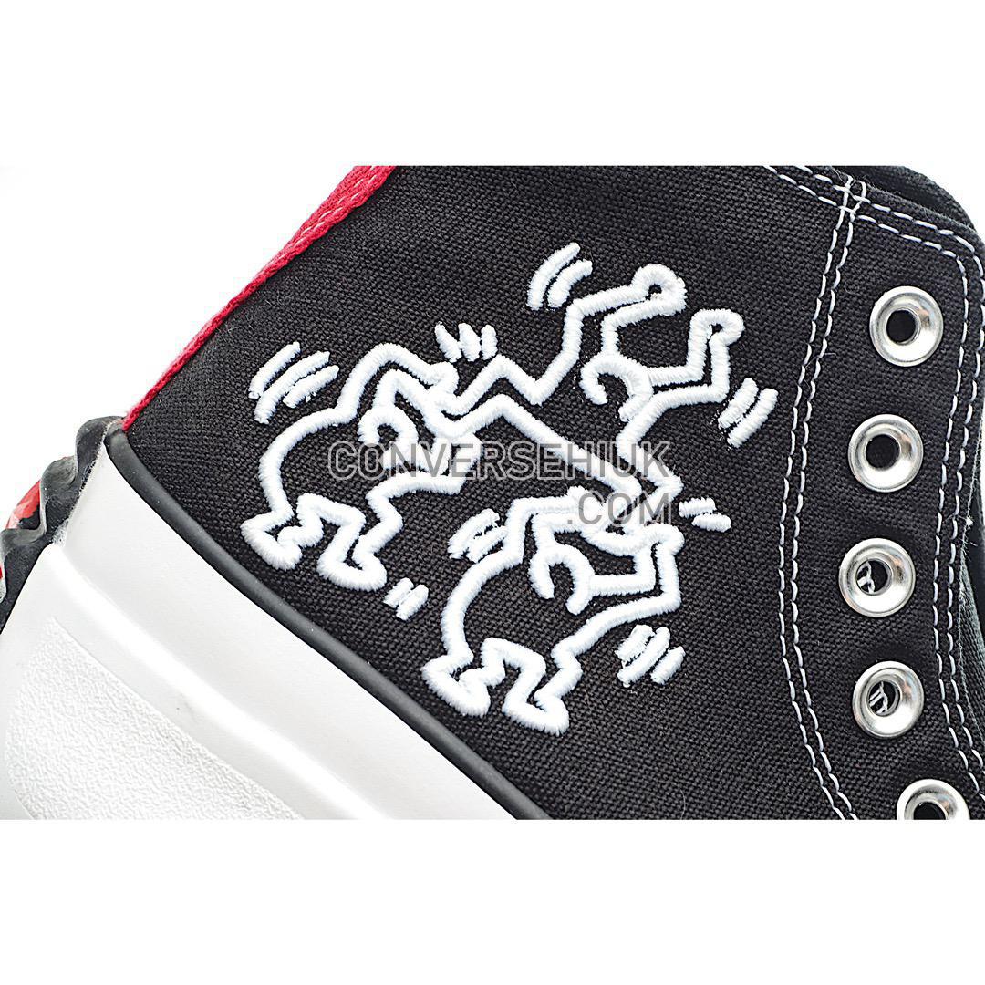 Converse Run Star Hike Hi Keith Haring Black/White/Red 171859C Shoes