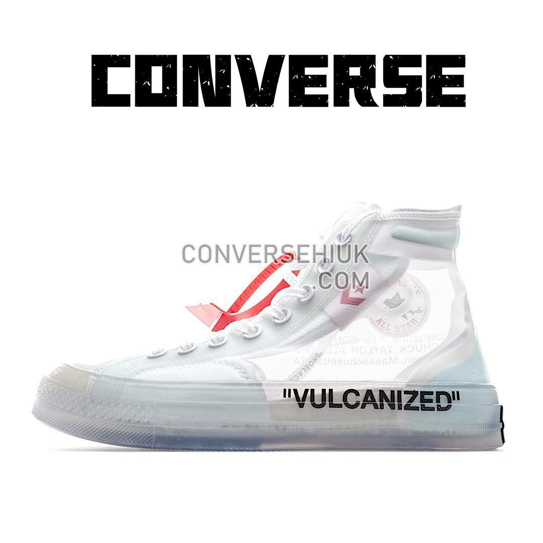 Off-White x Converse Chuck Taylor All-Star 70 High The Ten White/Cone-Ice Blue 162204C Shoes