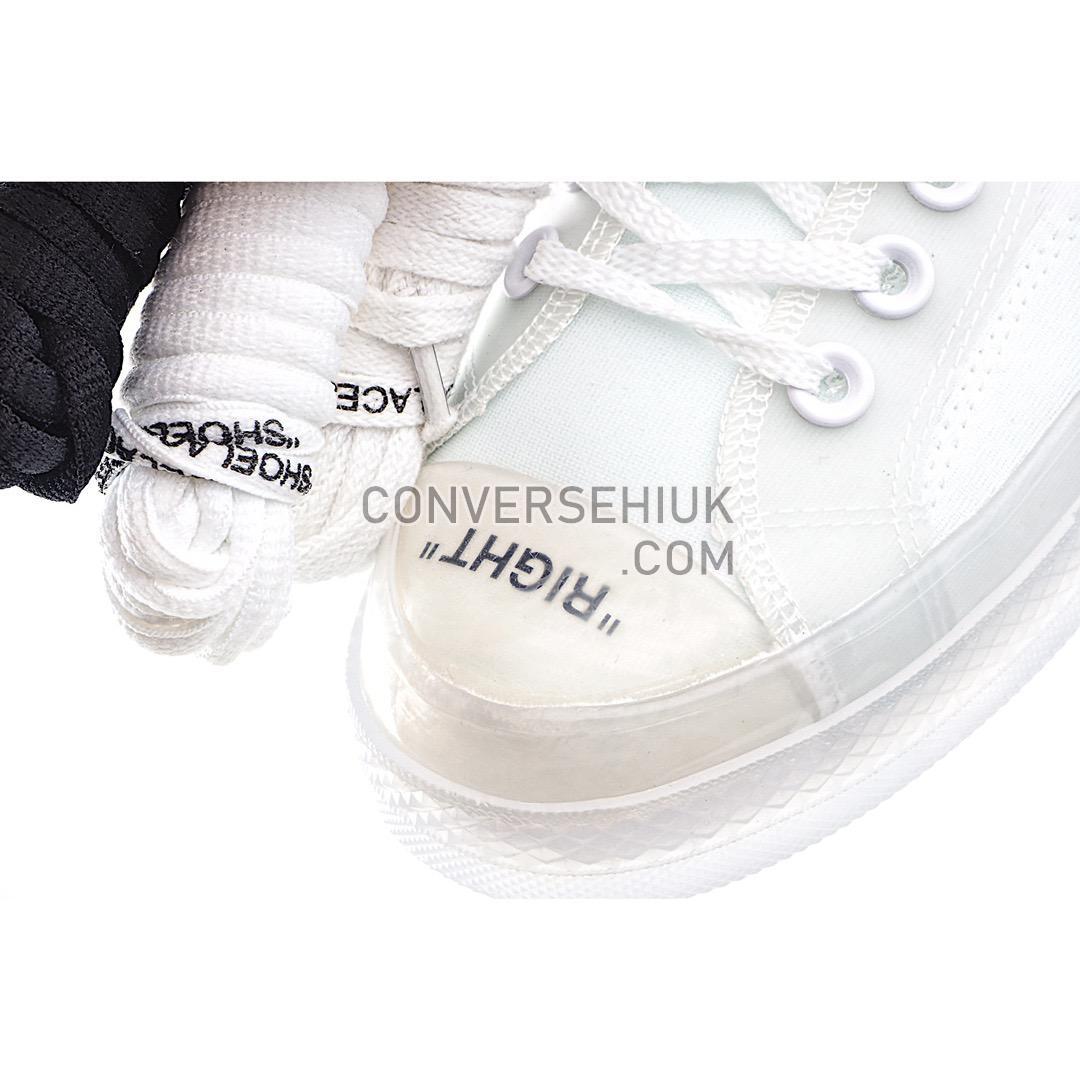 Off-White x Converse Chuck Taylor All-Star 70 High The Ten White/Cone-Ice Blue 162204C Shoes