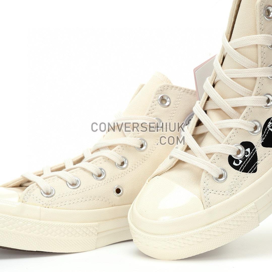 Converse x Comme des Garçons PLAY Chuck 70 Multi Heart High Top Milk/Black/Egret A08148C Shoes