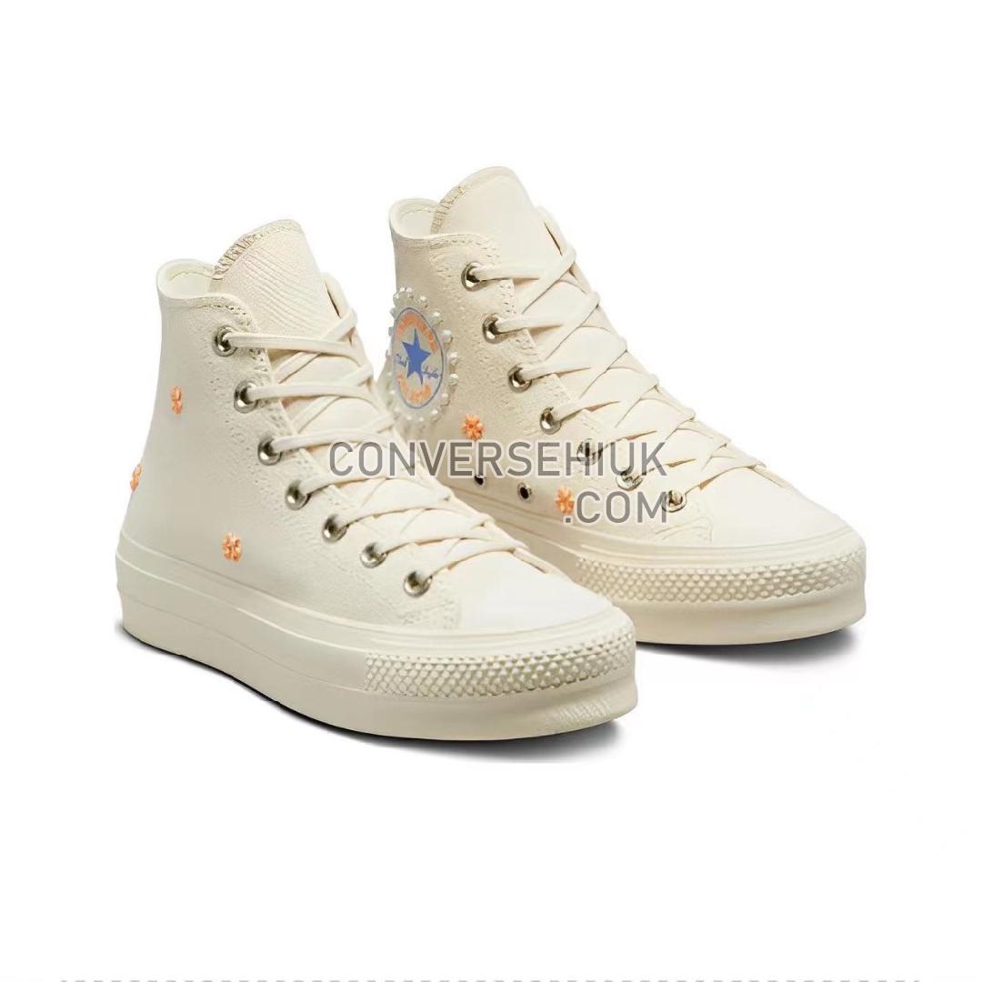 Converse Chuck Taylor All Star Lift Non-Slip Wear-Resistant High-Top Beige/Cream A05972C Shoes