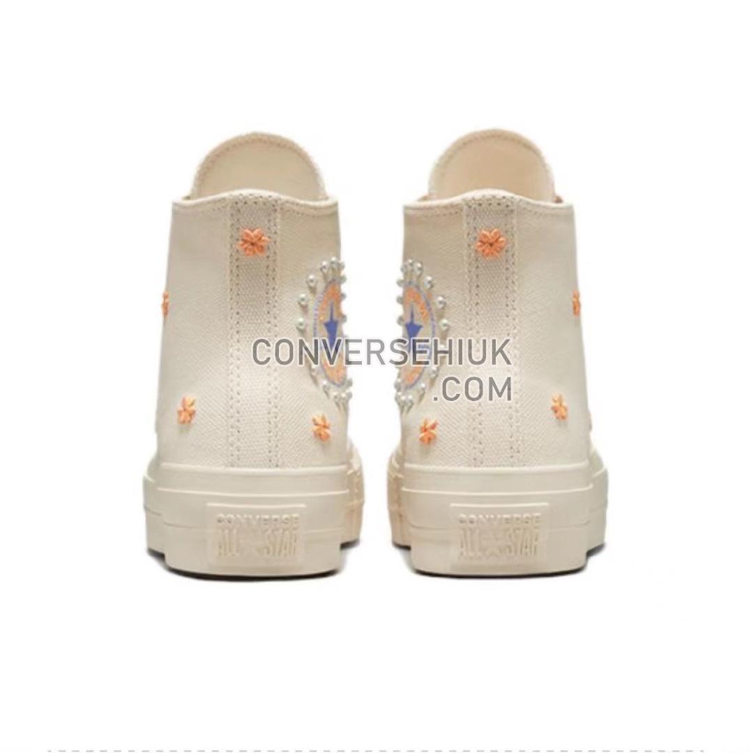 Converse Chuck Taylor All Star Lift Non-Slip Wear-Resistant High-Top Beige/Cream A05972C Shoes