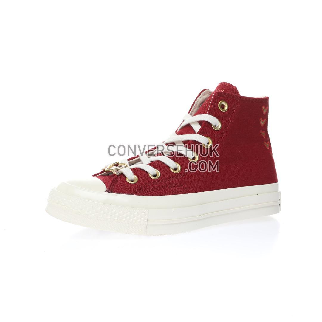 Converse Chuck 70 High Valentines Day Back Alley Brick/Moms Potato Salad/Pink Flamingo A03931C Shoes