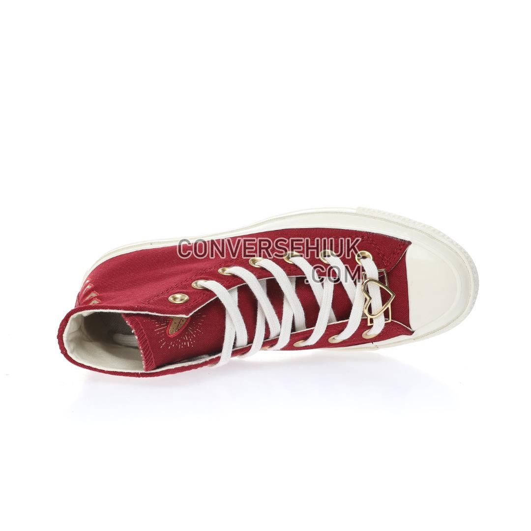 Converse Chuck 70 High Valentines Day Back Alley Brick/Moms Potato Salad/Pink Flamingo A03931C Shoes