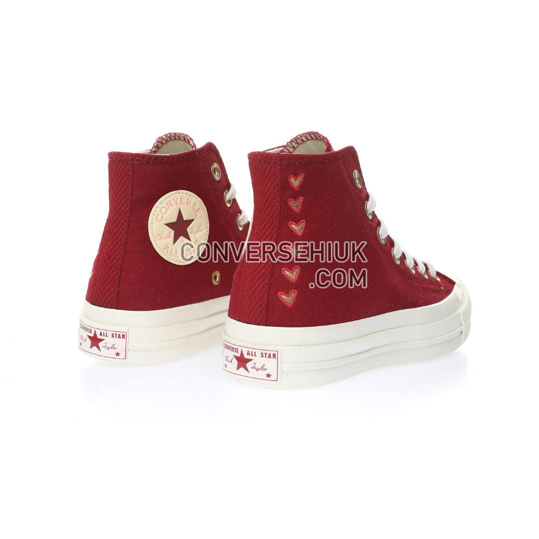 Converse Chuck 70 High Valentines Day Back Alley Brick/Moms Potato Salad/Pink Flamingo A03931C Shoes