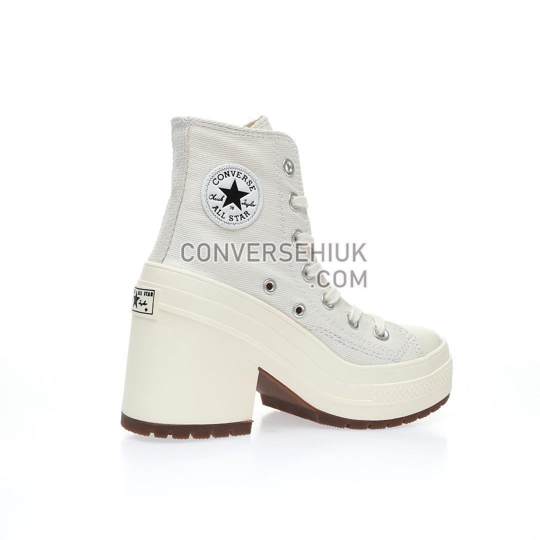 Converse Chuck 70 High De Luxe Heel Egret/White A05348C Shoes