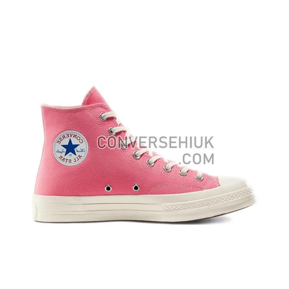 Comme des Garcons PLAY x Converse Chuck 70 High Bright Pink/White 168301C Shoes