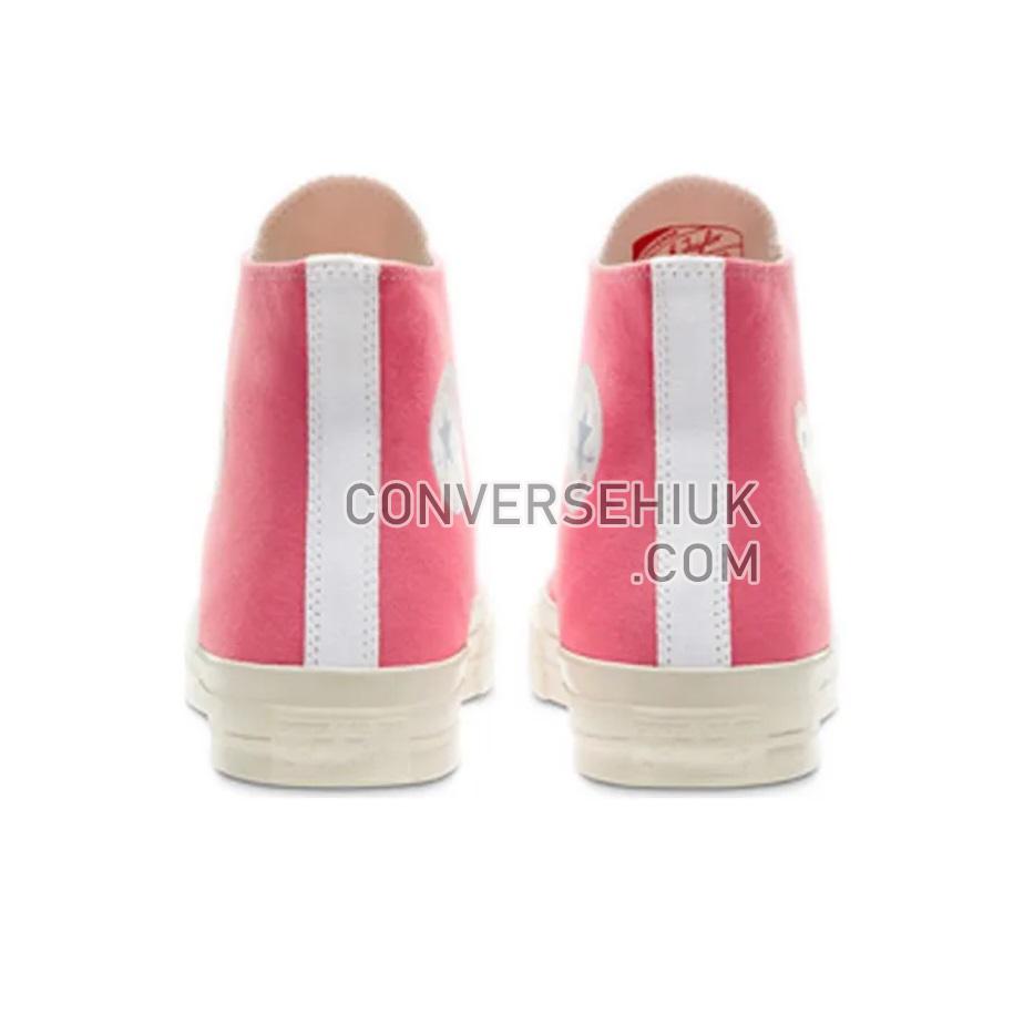 Comme des Garcons PLAY x Converse Chuck 70 High Bright Pink/White 168301C Shoes