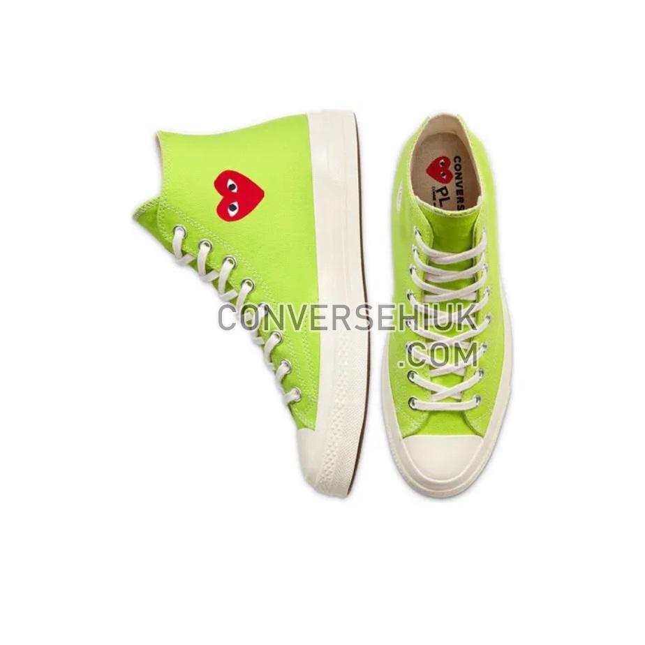 Comme des Garcons PLAY x Converse Chuck Taylor All-Star 70 High Bright Green/White 168299C Shoes