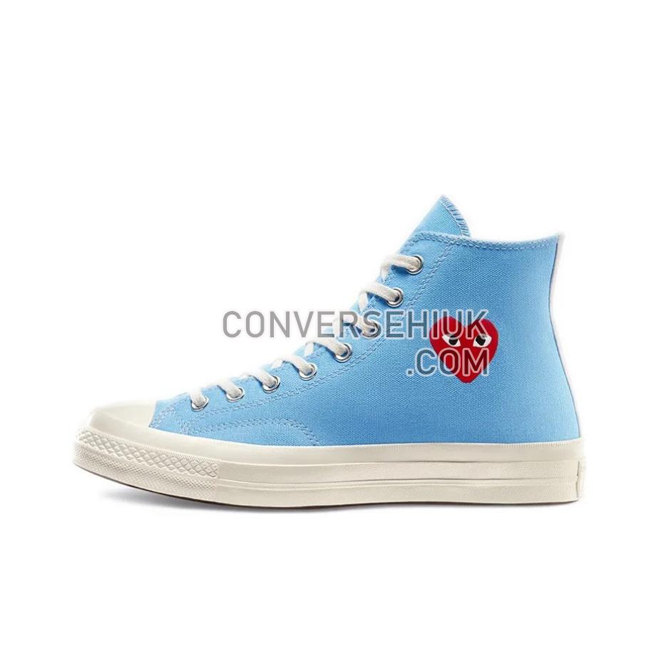 Comme des Garcons PLAY x Converse Chuck Taylor All-Star 70 High Bright Blue/White 168300C Shoes