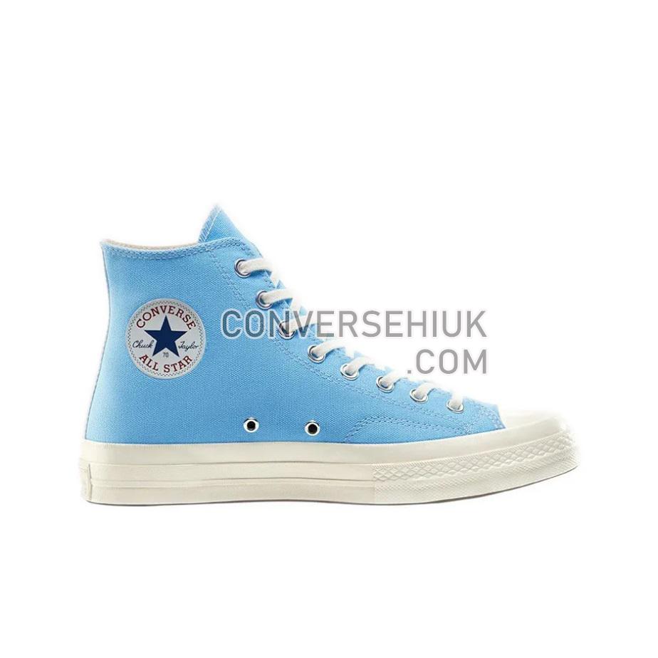 Comme des Garcons PLAY x Converse Chuck Taylor All-Star 70 High Bright Blue/White 168300C Shoes