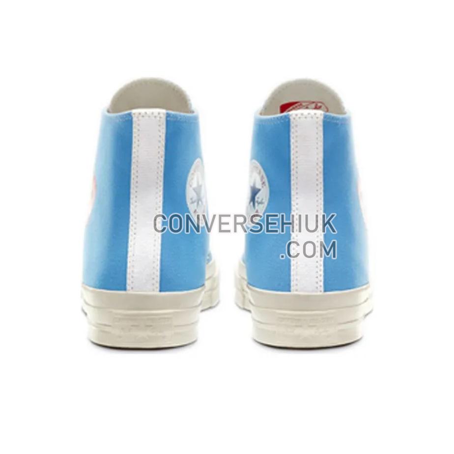 Comme des Garcons PLAY x Converse Chuck Taylor All-Star 70 High Bright Blue/White 168300C Shoes