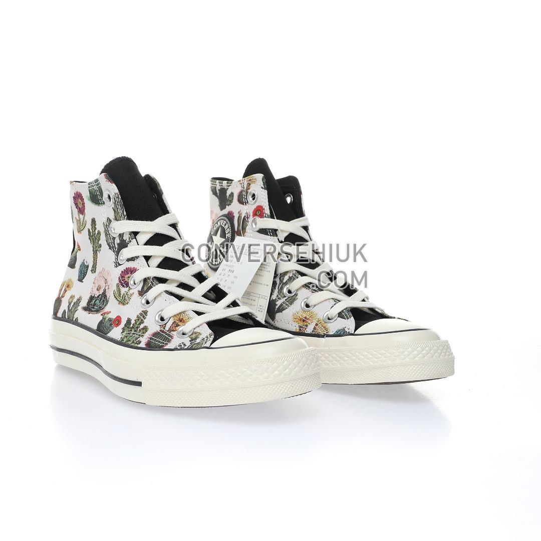 Converse Chuck 70 Succulent Print High Top Egret/Black/Egret A00653C Shoes