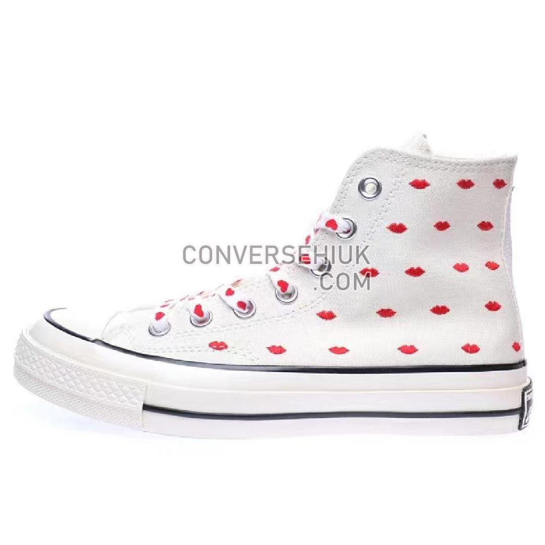 Converse Chuck Taylor All Star 70 Hi Embroidered Lips Vintage White/University Red A01601C Shoes