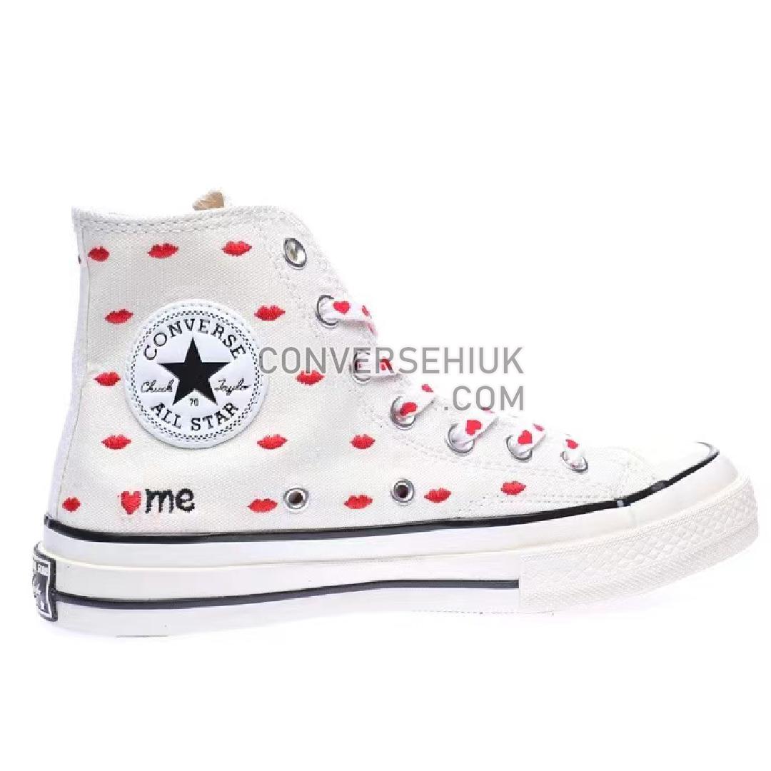 Converse Chuck Taylor All Star 70 Hi Embroidered Lips Vintage White/University Red A01601C Shoes