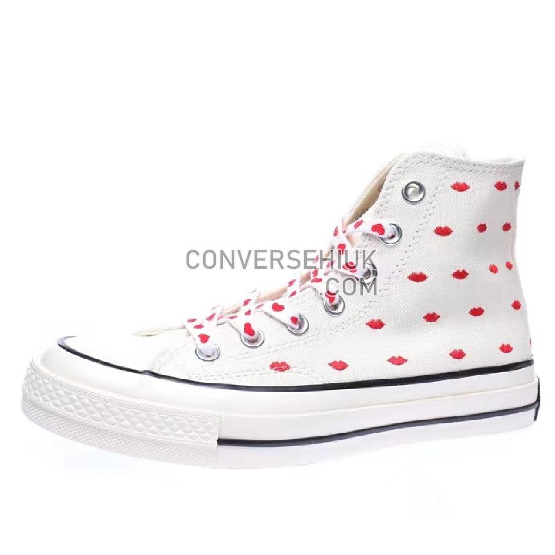 Converse Chuck Taylor All Star 70 Hi Embroidered Lips Vintage White/University Red A01601C Shoes