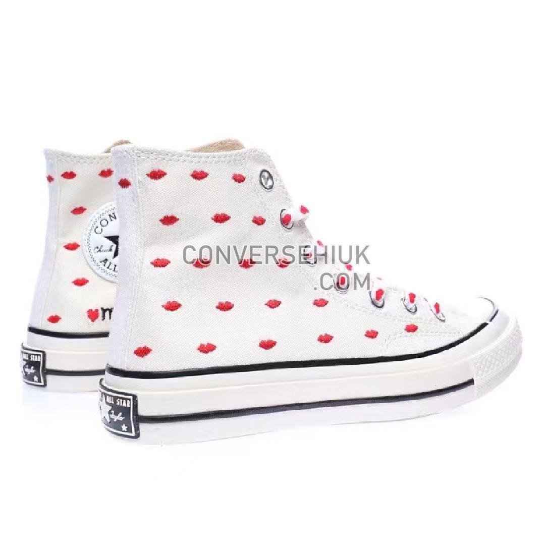 Converse Chuck Taylor All Star 70 Hi Embroidered Lips Vintage White/University Red A01601C Shoes