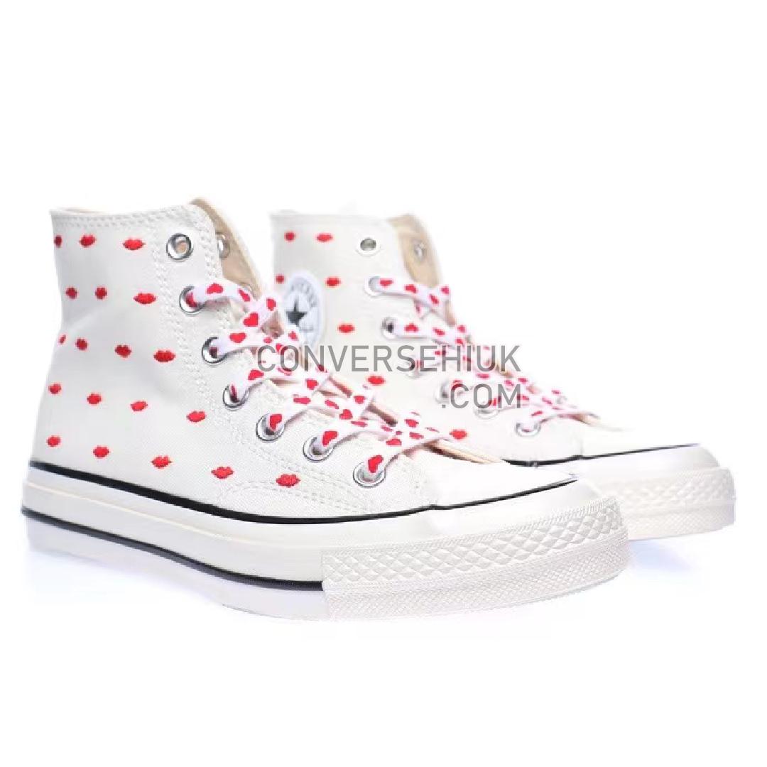 Converse Chuck Taylor All Star 70 Hi Embroidered Lips Vintage White/University Red A01601C Shoes