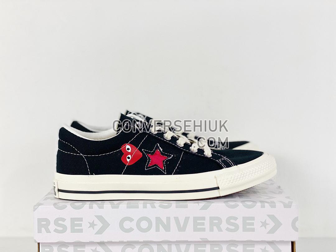 Comme des Garcons Play x Converse One Star Black/Red/White A01791C Shoes