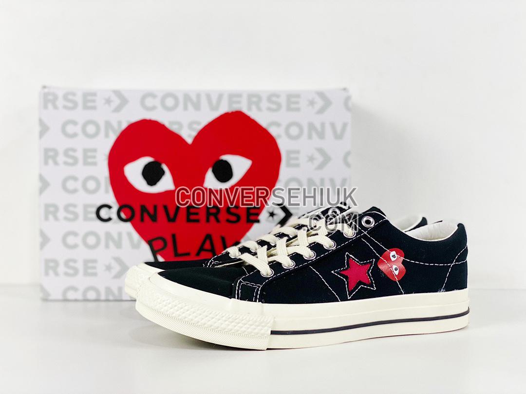 Comme des Garcons Play x Converse One Star Black/Red/White A01791C Shoes