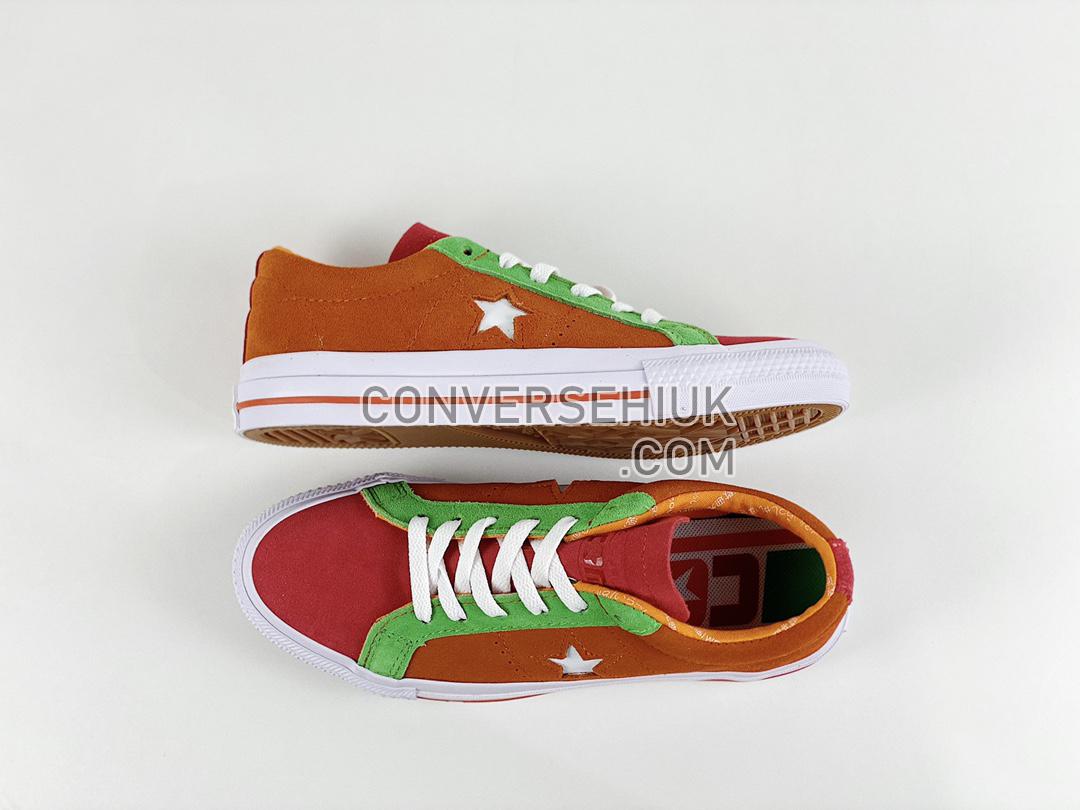 Converse One Star Pro Orange/Green/White 171932C Shoes