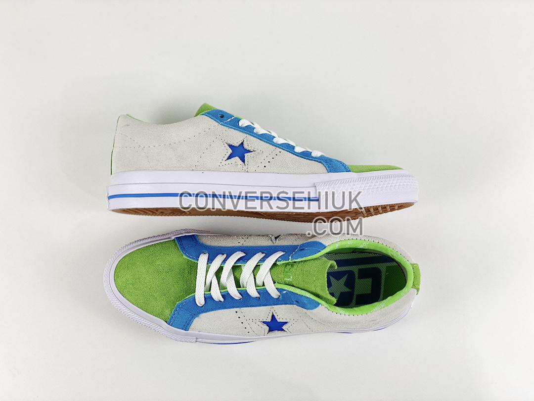 Converse One Star Pro White/Bold Turf/Kinetic Blue 171933C Shoes