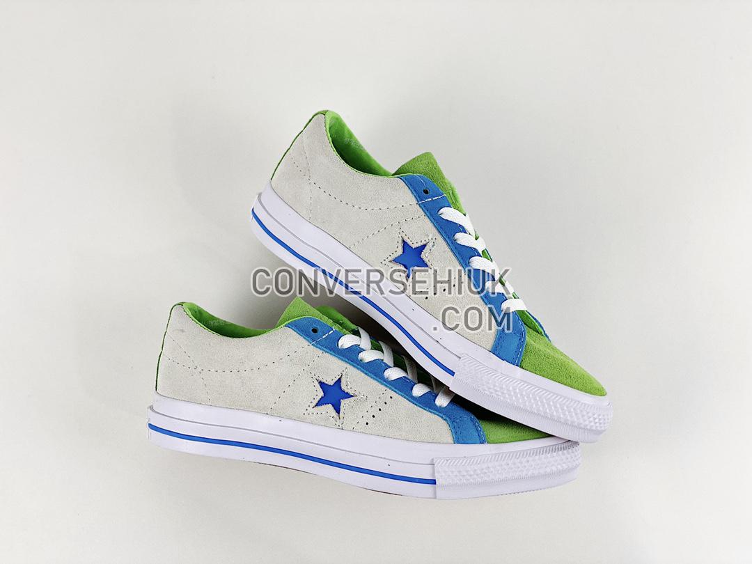 Converse One Star Pro White/Bold Turf/Kinetic Blue 171933C Shoes