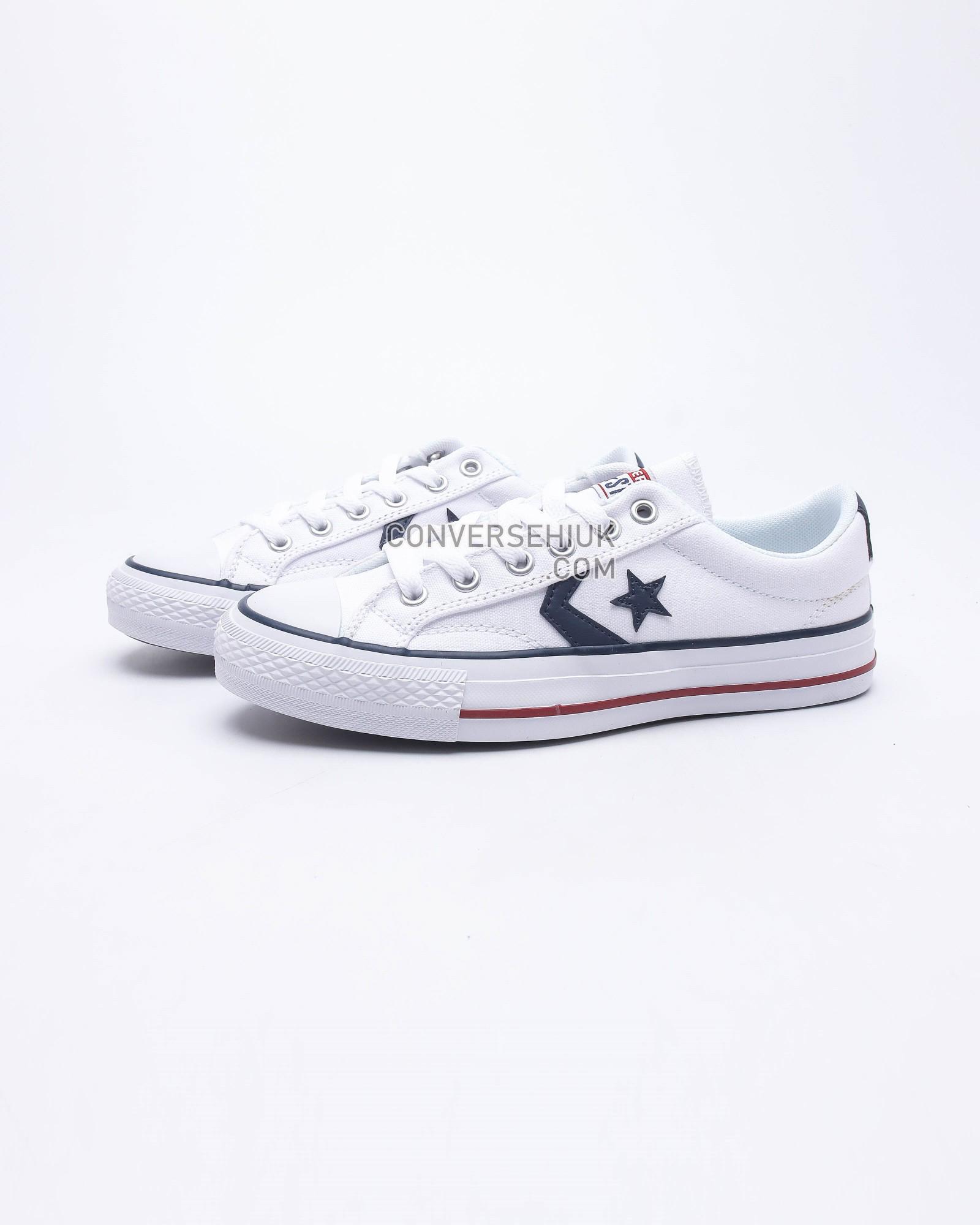 Converse Star Player Ox White/Blue/Red 144151C Shoes