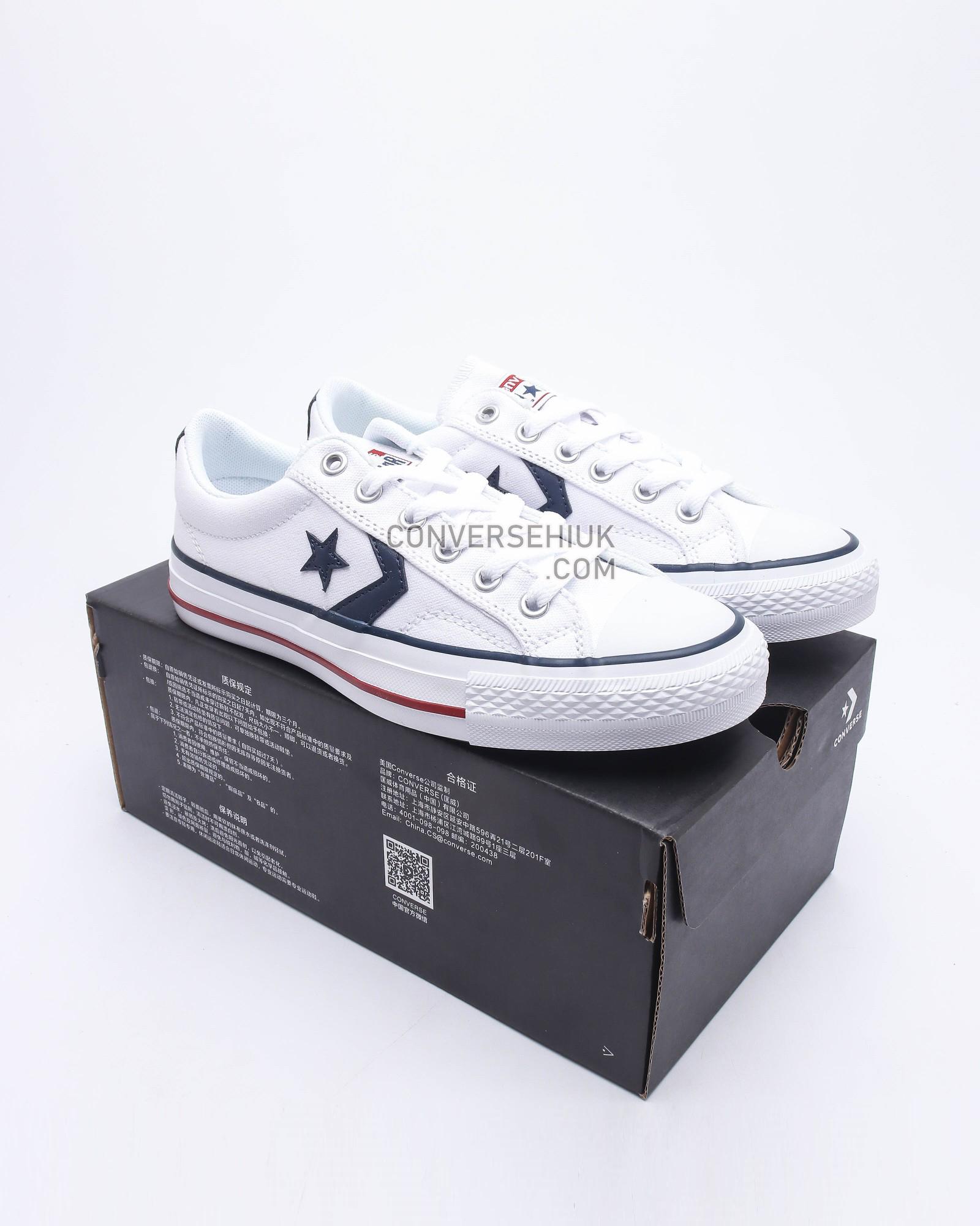 Converse Star Player Ox White/Blue/Red 144151C Shoes