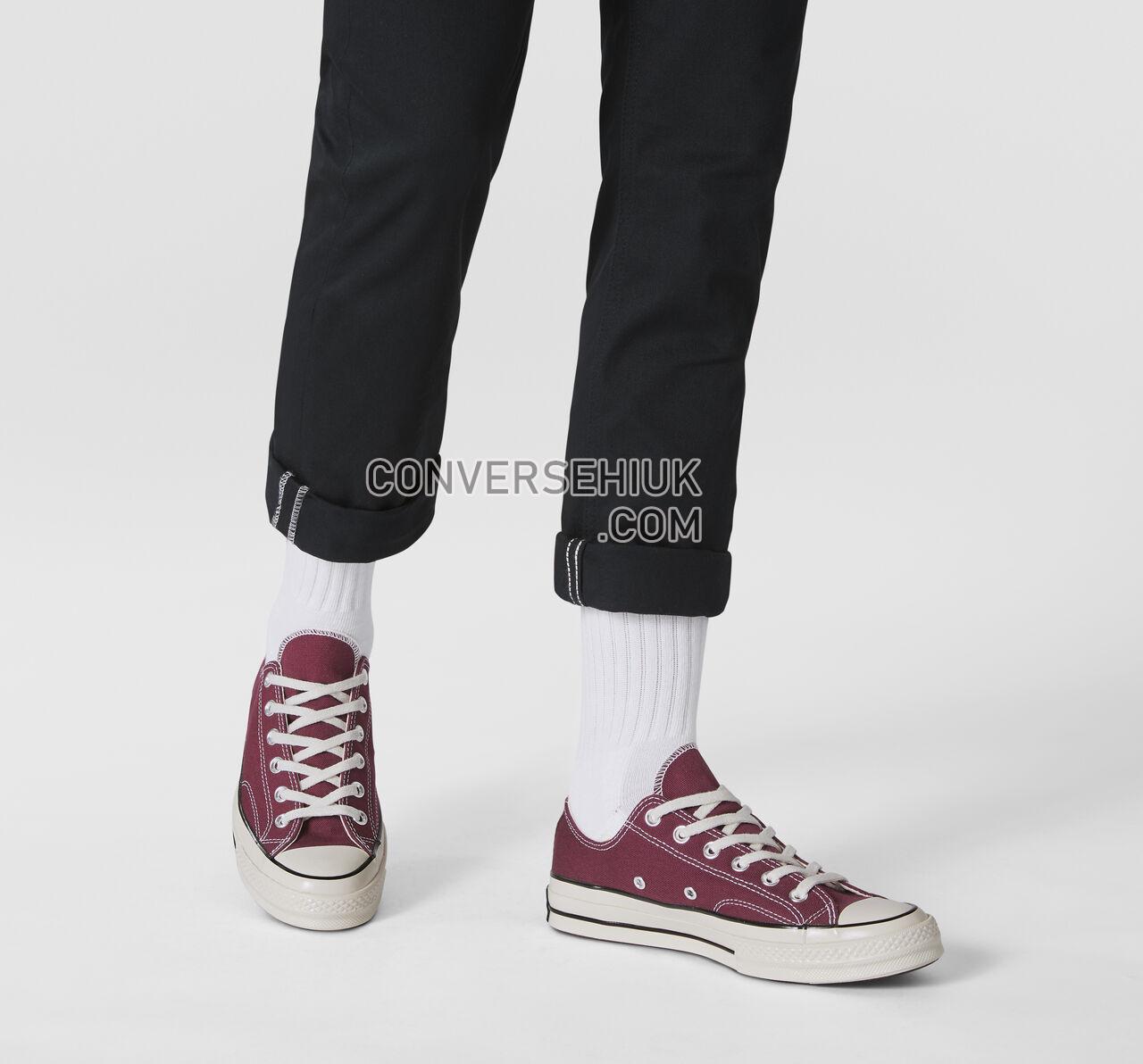 Converse Chuck 70 Low Top Dark Burgundy/Black/Egret 162059C Shoes