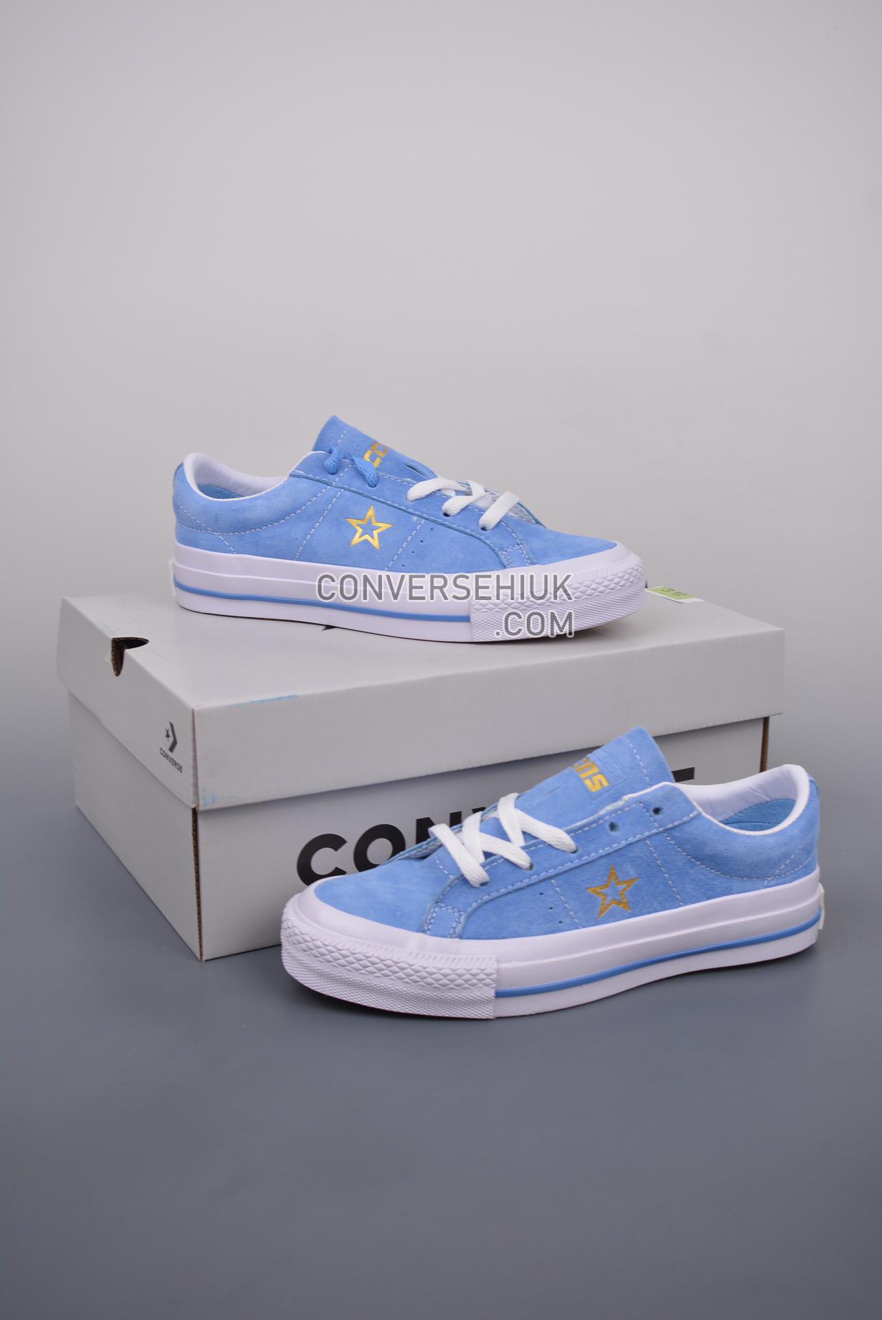 Converse One Star Pro Blue/White/Gold A06647C Shoes