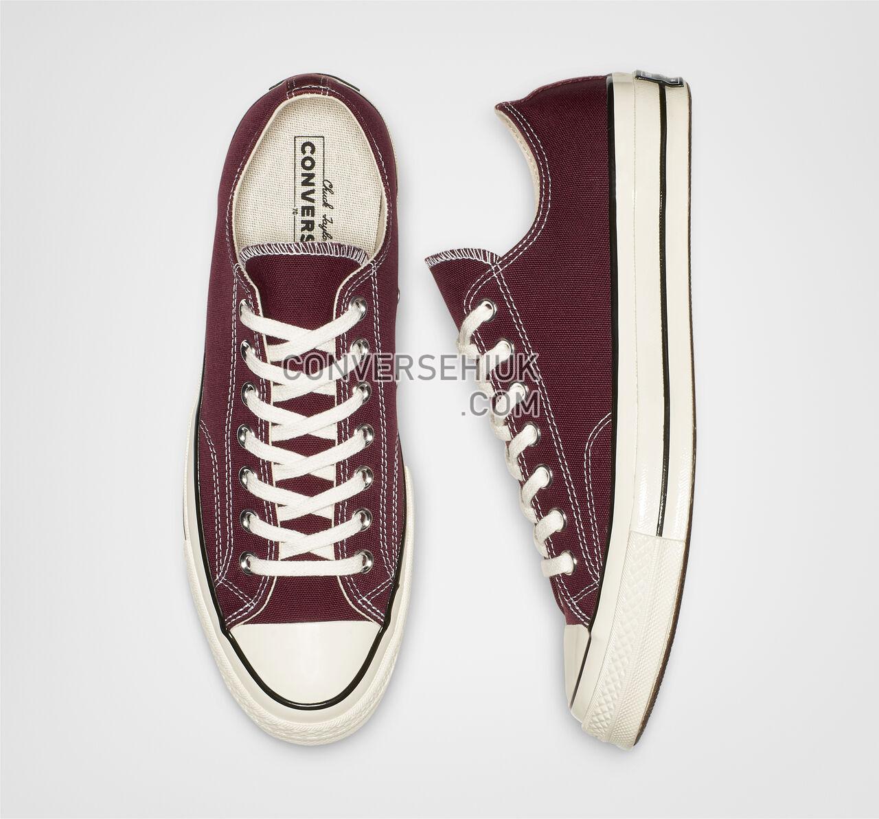 Converse Chuck 70 Low Top Dark Burgundy/Black/Egret 162059C Shoes