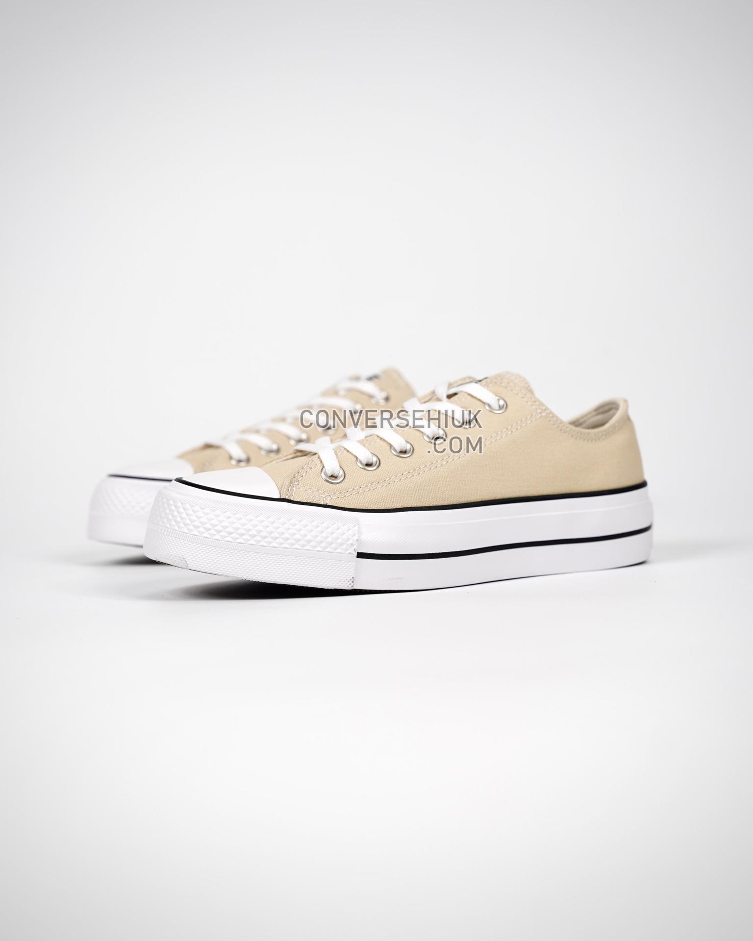 Converse Chuck Taylor All Star Lift Platform Canvas Low Oat Milk/Brown A03542C Shoes