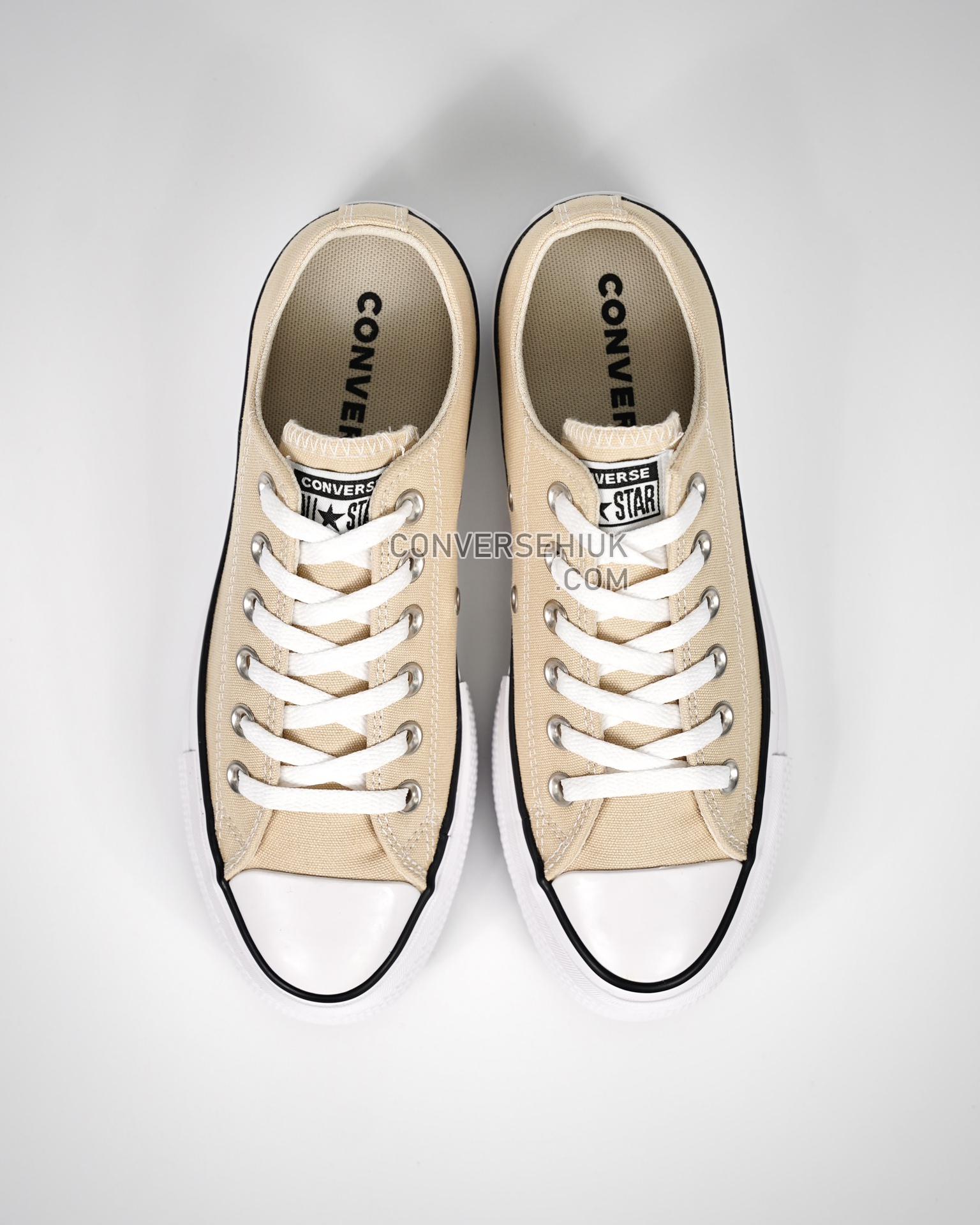 Converse Chuck Taylor All Star Lift Platform Canvas Low Oat Milk/Brown A03542C Shoes