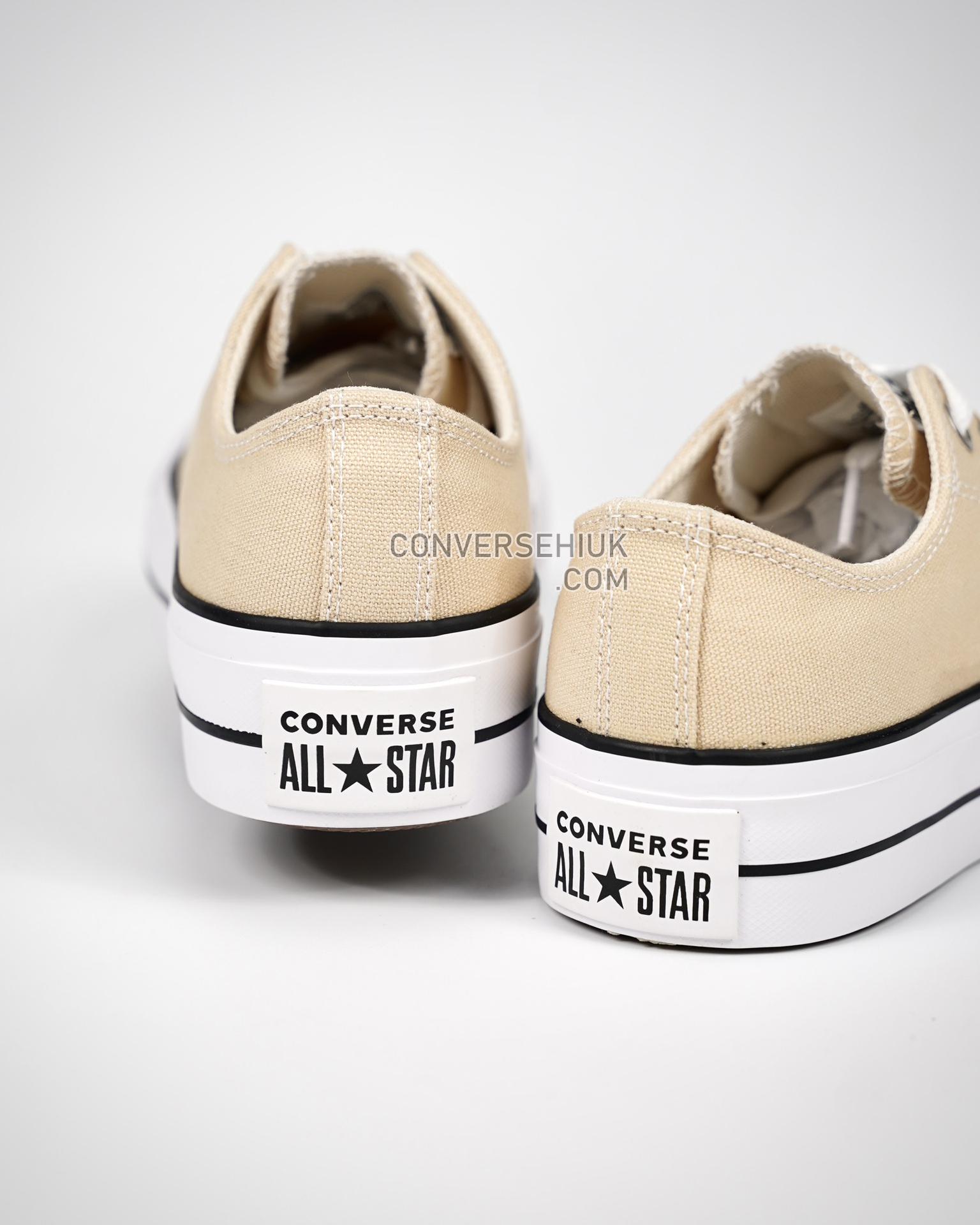 Converse Chuck Taylor All Star Lift Platform Canvas Low Oat Milk/Brown A03542C Shoes