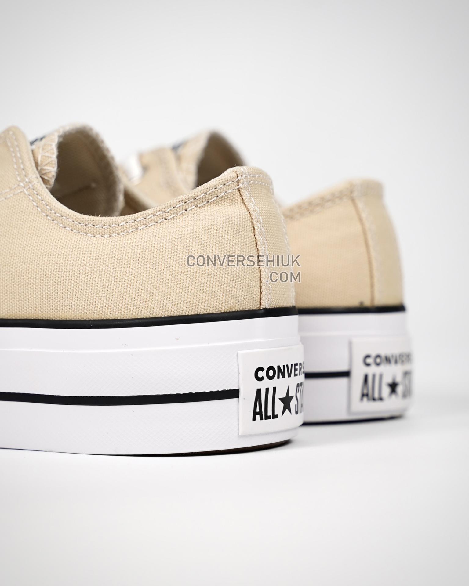 Converse Chuck Taylor All Star Lift Platform Canvas Low Oat Milk/Brown A03542C Shoes