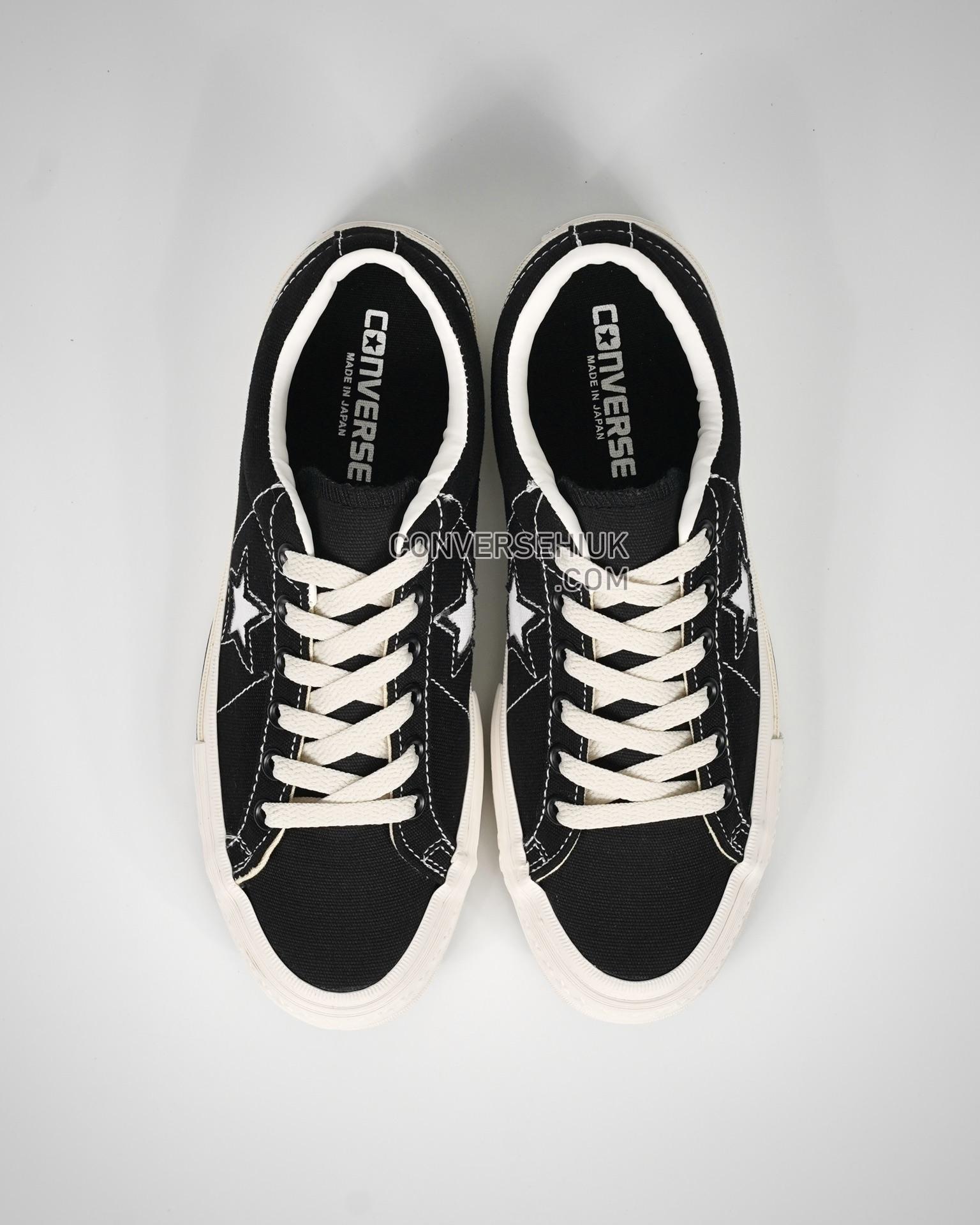 Converse One Star Made in Japan Vintage Canvas Black/White/Vintage White 35200520 Shoes