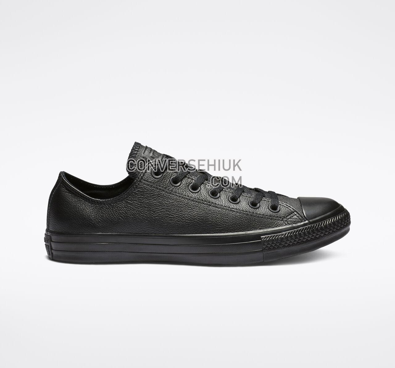 Converse Chuck Taylor All Star Leather Low Top Black Mono 135253C Shoes