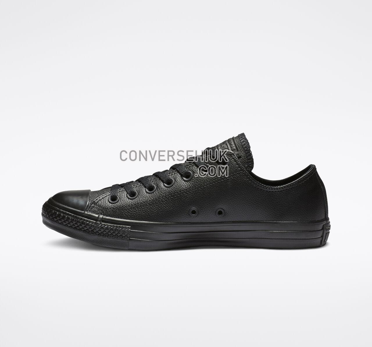 Converse Chuck Taylor All Star Leather Low Top Black Mono 135253C Shoes