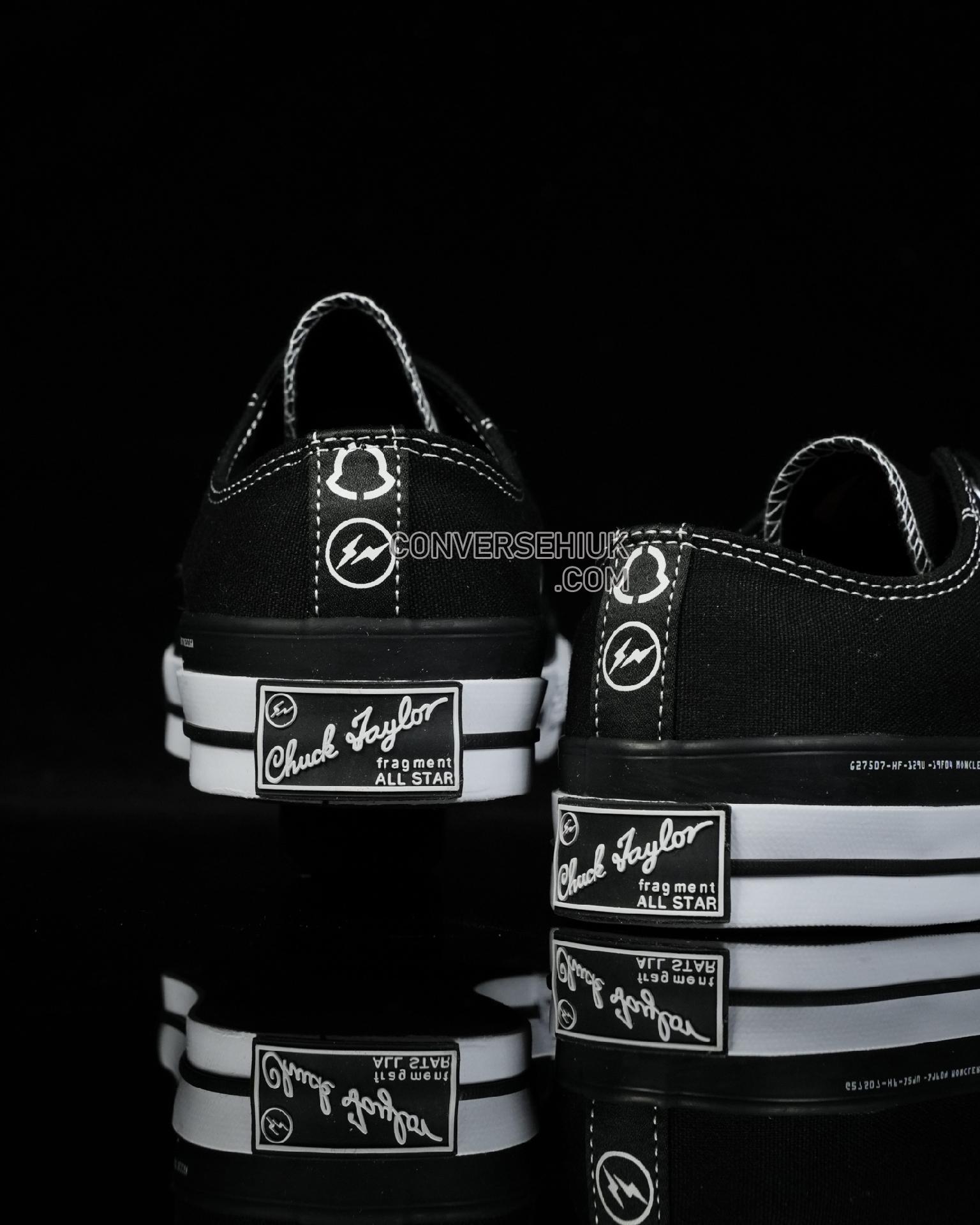 Fragment Design x Moncler x Converse Chuck 70 Low Black/White 169069C Shoes