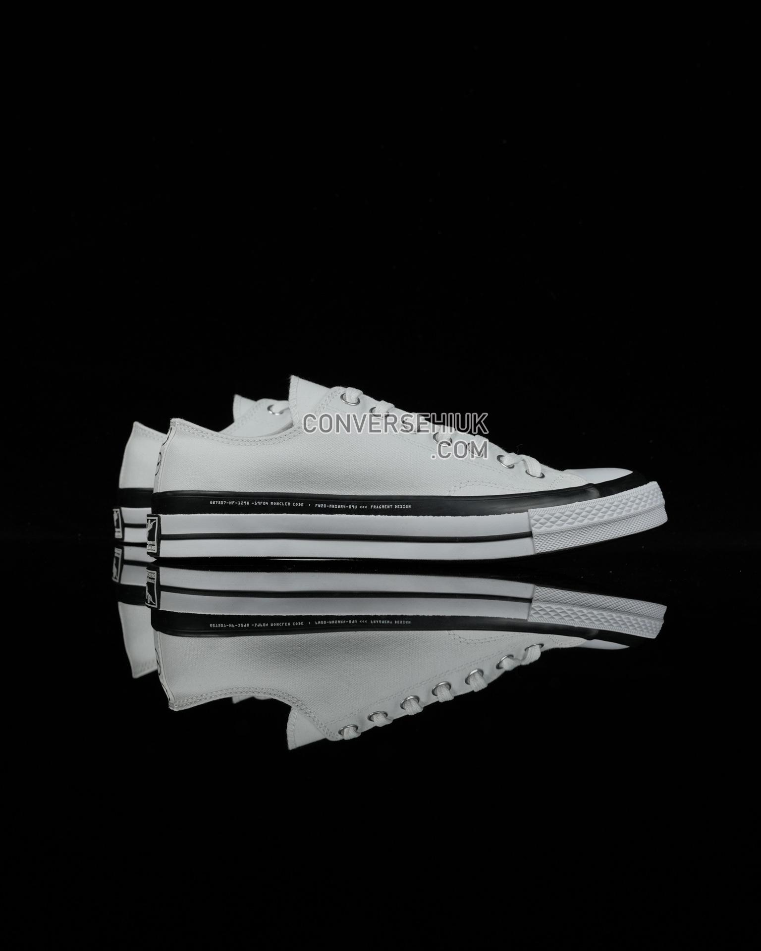 Fragment Design x Moncler x Converse Chuck 70 Low White/Black-White 169070C Shoes