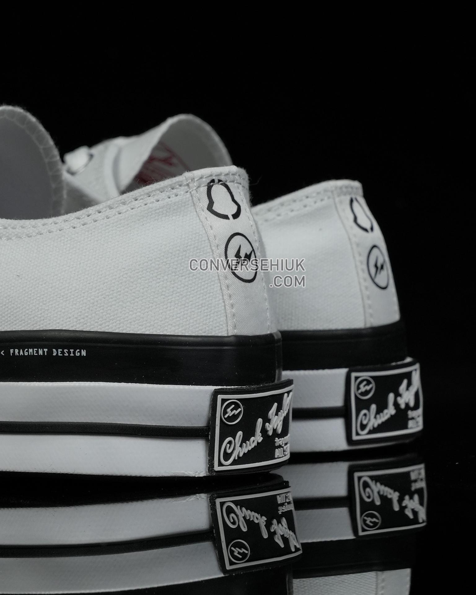 Fragment Design x Moncler x Converse Chuck 70 Low White/Black-White 169070C Shoes