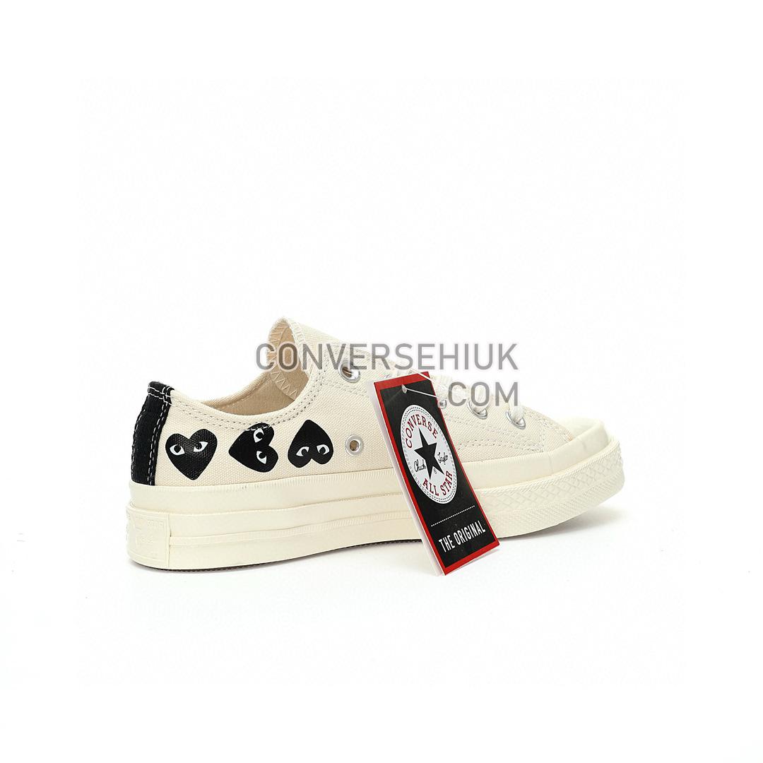 Converse x Comme des Garcons PLAY Chuck 70 Multi Heart Milk/Black/Egret A08150C Shoes