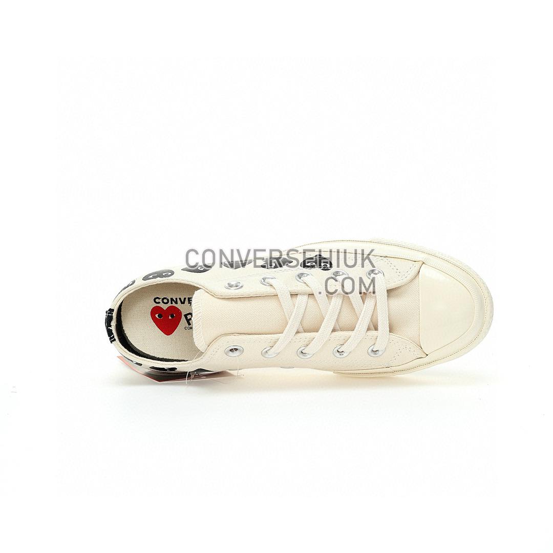 Converse x Comme des Garcons PLAY Chuck 70 Multi Heart Milk/Black/Egret A08150C Shoes