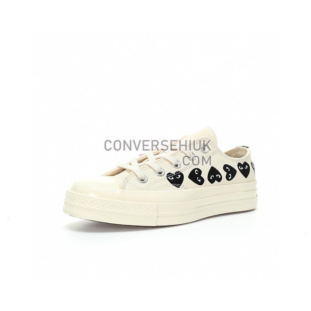 Converse x Comme des Garcons PLAY Chuck 70 Multi Heart Milk/Black/Egret A08150C Shoes