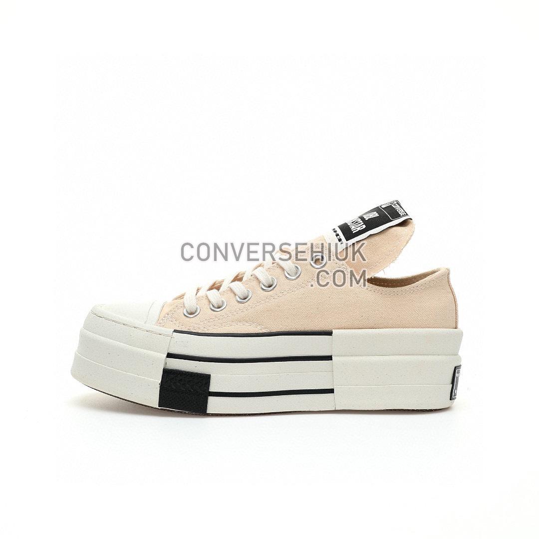 Converse x Rick Owens DRKSHDW DBL DRKSTAR Chuck 70 Low Natural Ivory/Black/Egret A04955C Shoes