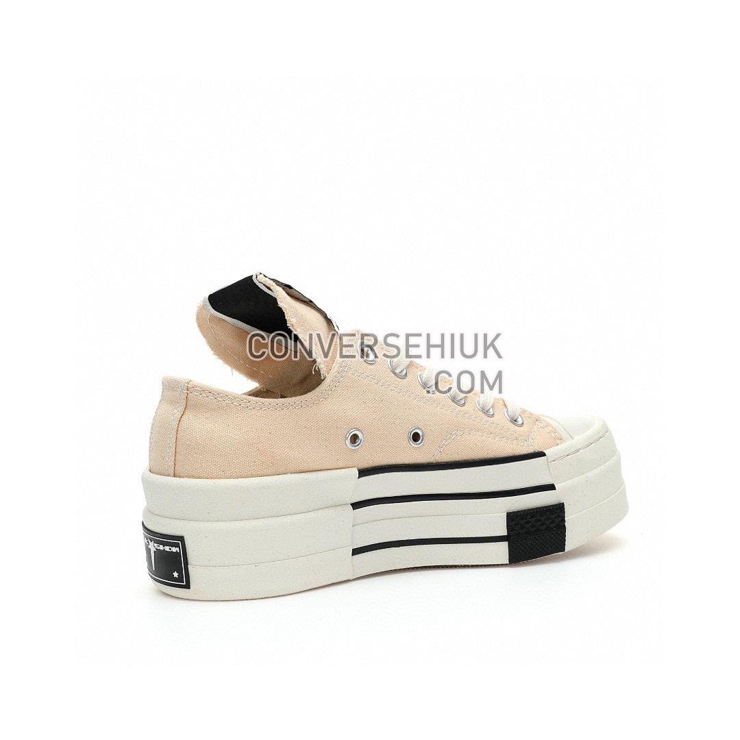 Converse x Rick Owens DRKSHDW DBL DRKSTAR Chuck 70 Low Natural Ivory/Black/Egret A04955C Shoes