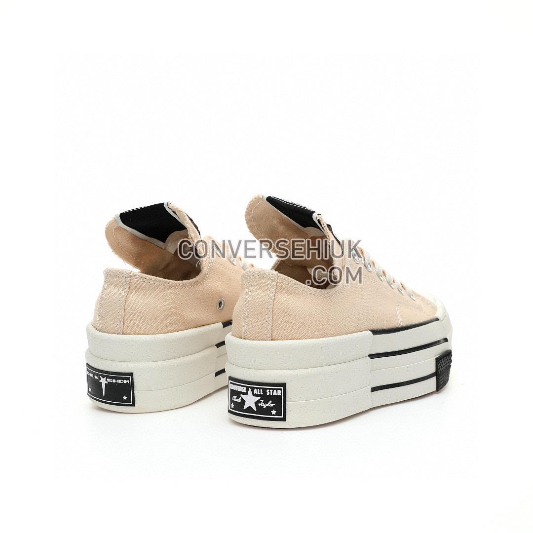 Converse x Rick Owens DRKSHDW DBL DRKSTAR Chuck 70 Low Natural Ivory/Black/Egret A04955C Shoes