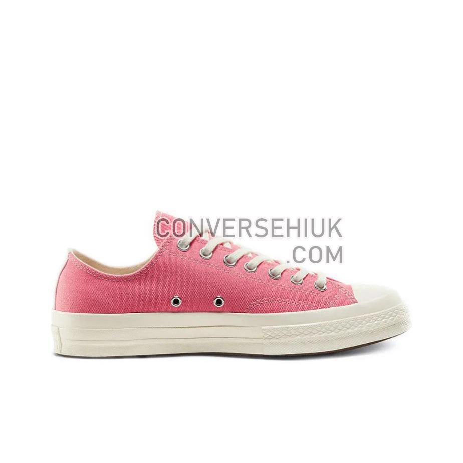 Converse x Comme des Garcons PLAY Chuck Taylor All-Star 70 Low Bright Pink/White 168304C Shoes