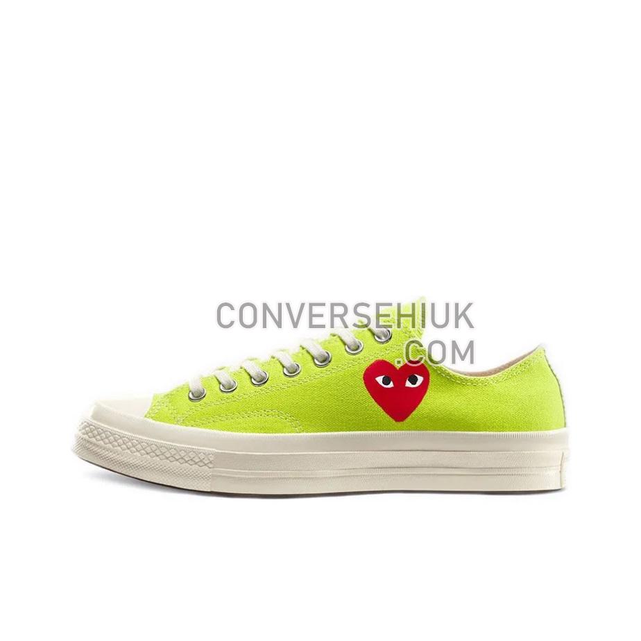 Converse x Comme des Garcons PLAY Chuck Taylor All-Star 70 Low Bright Green/White 168302C Shoes